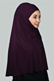 Hazır Türban Peçeli Pratik Eşarp Tesettür Nikaplı Hijab - Namaz Örtüsü Sufle (3XL)