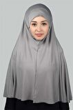 Hazır Türban Peçeli Pratik Eşarp Tesettür Nikaplı Hijab - Namaz Örtüsü Sufle (3XL)