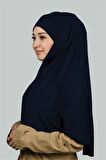 Hazır Türban Peçeli Pratik Eşarp Tesettür Nikaplı Hijab - Namaz Örtüsü Sufle (3XL)
