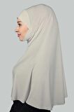 Hazır Türban Peçeli Pratik Eşarp Tesettür Nikaplı Hijab - Namaz Örtüsü Sufle (3XL)