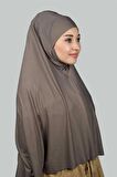 Hazır Türban Peçeli Pratik Eşarp Tesettür Nikaplı Hijab - Namaz Örtüsü Sufle (3XL)