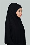 Hazır Türban Peçeli Pratik Eşarp Tesettür Nikaplı Hijab - Namaz Örtüsü Sufle (3XL)