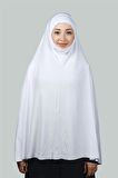 Hazır Türban Peçeli Pratik Eşarp Tesettür Nikaplı Hijab - Namaz Örtüsü Sufle (5XL)