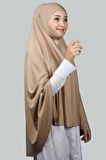 Hazır Türban Peçeli Pratik Eşarp Tesettür Nikaplı Hijab - Namaz Örtüsü Sufle (5XL)