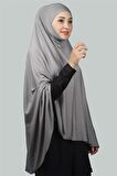 Hazır Türban Peçeli Pratik Eşarp Tesettür Nikaplı Hijab - Namaz Örtüsü Sufle (5XL)