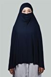 Hazır Türban Peçeli Pratik Eşarp Tesettür Nikaplı Hijab - Namaz Örtüsü Sufle (5XL)