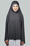 Hazır Türban Peçeli Pratik Eşarp Tesettür Nikaplı Hijab - Namaz Örtüsü Sufle (5XL)