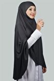 Hazır Türban Peçeli Pratik Eşarp Tesettür Nikaplı Hijab - Namaz Örtüsü Sufle (5XL)