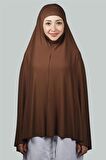 Hazır Türban Peçeli Pratik Eşarp Tesettür Nikaplı Hijab - Namaz Örtüsü Sufle (5XL)