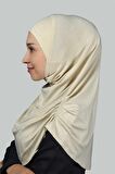 Hazır Türban Büzgülü Pileli Pratik Eşarp Tesettür Hijab - Namaz Örtüsü