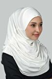 Hazır Türban Büzgülü Pileli Pratik Eşarp Tesettür Hijab - Namaz Örtüsü