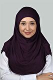 Hazır Türban Büzgülü Pileli Pratik Eşarp Tesettür Hijab - Namaz Örtüsü