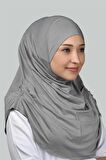 Hazır Türban Büzgülü Pileli Pratik Eşarp Tesettür Hijab - Namaz Örtüsü
