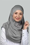 Hazır Türban Büzgülü Pileli Pratik Eşarp Tesettür Hijab - Namaz Örtüsü