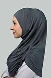 Hazır Türban Büzgülü Pileli Pratik Eşarp Tesettür Hijab - Namaz Örtüsü