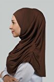 Hazır Türban Büzgülü Pileli Pratik Eşarp Tesettür Hijab - Namaz Örtüsü