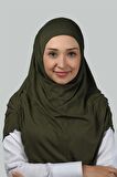 Hazır Türban Büzgülü Pileli Pratik Eşarp Tesettür Hijab - Namaz Örtüsü
