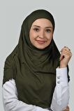 Hazır Türban Büzgülü Pileli Pratik Eşarp Tesettür Hijab - Namaz Örtüsü