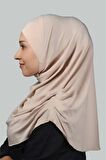 Hazır Türban Büzgülü Pileli Pratik Eşarp Tesettür Hijab - Namaz Örtüsü