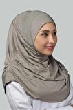 Hazır Türban Büzgülü Pileli Pratik Eşarp Tesettür Hijab - Namaz Örtüsü