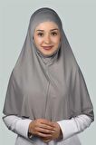 Hazır Türban Peçeli Pratik Eşarp Tesettür Nikaplı Hijab - Namaz Örtüsü Sufle (XL)