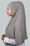 Hazır Türban Peçeli Pratik Eşarp Tesettür Nikaplı Hijab - Namaz Örtüsü Sufle (XL)