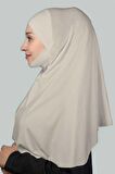 Hazır Türban Peçeli Pratik Eşarp Tesettür Nikaplı Hijab - Namaz Örtüsü Sufle (XL)