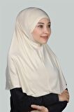 İkili Set Pratik Eşarp Hazır Türban ve Hijab Tesettür Bonesi (XL)