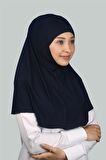 İkili Set Pratik Eşarp Hazır Türban ve Hijab Tesettür Bonesi (XL)