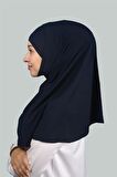 İkili Set Pratik Eşarp Hazır Türban ve Hijab Tesettür Bonesi (XL)