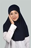 İkili Set Pratik Eşarp Hazır Türban ve Hijab Tesettür Bonesi (XL)