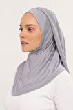 Hazır Lüks Pratik Hijablı  Şifon Şal