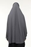 Kollu Sufle Çarşaf Üstü Peçeli Pratik Tesettür Hijab - Nikaplı Namaz Örtüsü