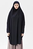 Kadın Tesettür Medine İpeği Çarşaf Üstü Peçeli Sufle Hijab