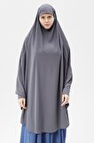 Kadın Tesettür Medine İpeği Çarşaf Üstü Peçeli Sufle Hijab