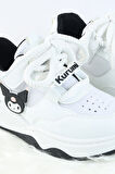 Unisex Çocuk Spor Ayakkabı Kuromi Spor Ayakkabı Özel Tasarım Bağçıklı ve Cırtlı Çocuk Sneaker Spor