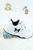 Unisex Çocuk Spor Ayakkabı Kuromi Spor Ayakkabı Özel Tasarım Bağçıklı ve Cırtlı Çocuk Sneaker Spor