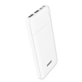 Phixi Basic P10 10000mAh Powerbank 10W - 2 Port LED Gösterge - Taşınabilir Şarj Cihazı