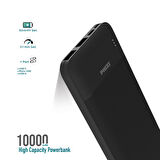 Phixi Basic P10 10000mAh Powerbank 10W - 2 Port LED Gösterge - Taşınabilir Şarj Cihazı