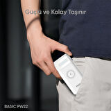 Phixi Basic PW11 10000mAh 10W Kablosuz Şarj Cihazı - Wireless Powerbank - 2 USB Port - LED Gösterge - Taşınabilir Şarj Cihazı
