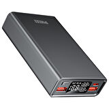 Phixi Ultimate UP65 15000mAh 100W Süper Hızlı Şarj Cihazı  - Laptop Şarj Edebilir Powerbank - 2 USB 2 PD Port - Dijital Ekran - Taşınabilir Şarj Cihazı