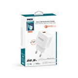 PHİXİ QCH243M FORCE AKIM KORUMALI 3.0A MİCRO USB KABLOLU ŞARJ CİHAZI