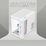 Gameagle Storm 7 Argb Fanlı Gamer Bilgisayar Kasası 850W 80+ Plus Bronz Power'lı (Beyaz)
