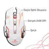 Steep Solid ST-13B Kablosuz - Wireless Şarjlı RGB Gaming Oyuncu Mouse