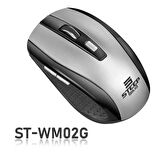 Steep Solid ST-WM02G Optik Kablosuz Wireless Mouse (Gümüş)