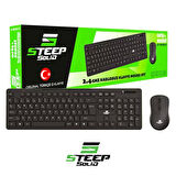 Steep Solid ST-WKM01S Ofis Tipi Standart Kablosuz Klavye - Mouse Set