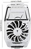 Torima H15 Gümüş Cep Telefonu Soğutucu Taşınabilir Fan 