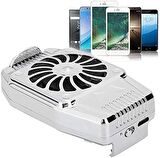 Torima H15 Gümüş Cep Telefonu Soğutucu Taşınabilir Fan 
