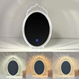 LW-11 Dekoratif Led Ayna Kristal Elmas Masa Aynası Romantik Ayna