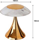 LW-31 Abajur Kristal Elmas Masa Lambası Romantik Akrilik Led Gece Lambası Gold